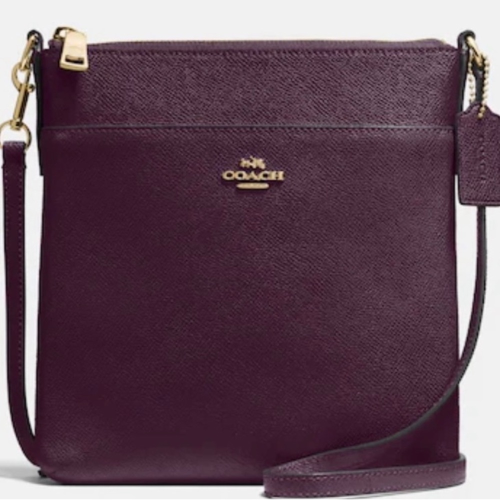 Coach Kitt Crossbody Oxblood with Gold Hardware